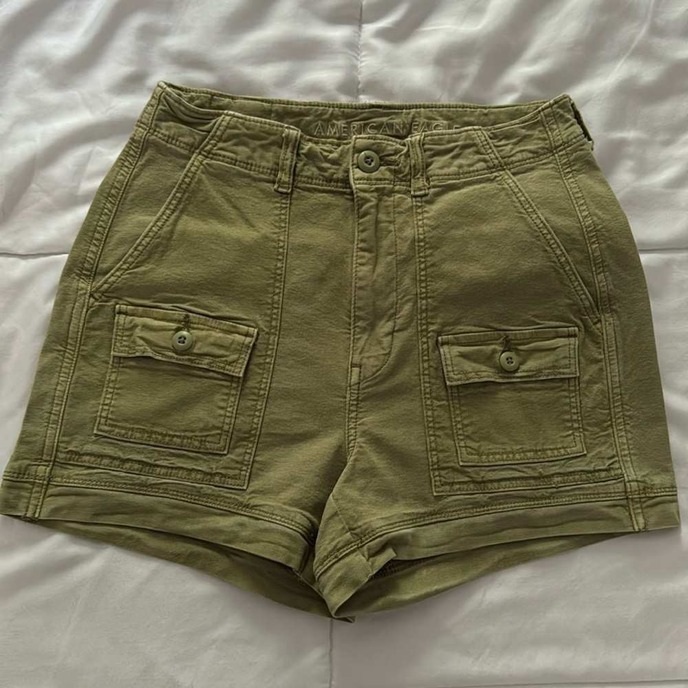 American Eagle Stretch High Waist cargo shorts